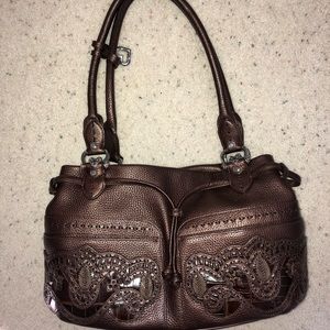 Brown leather Brighton shoulder bag